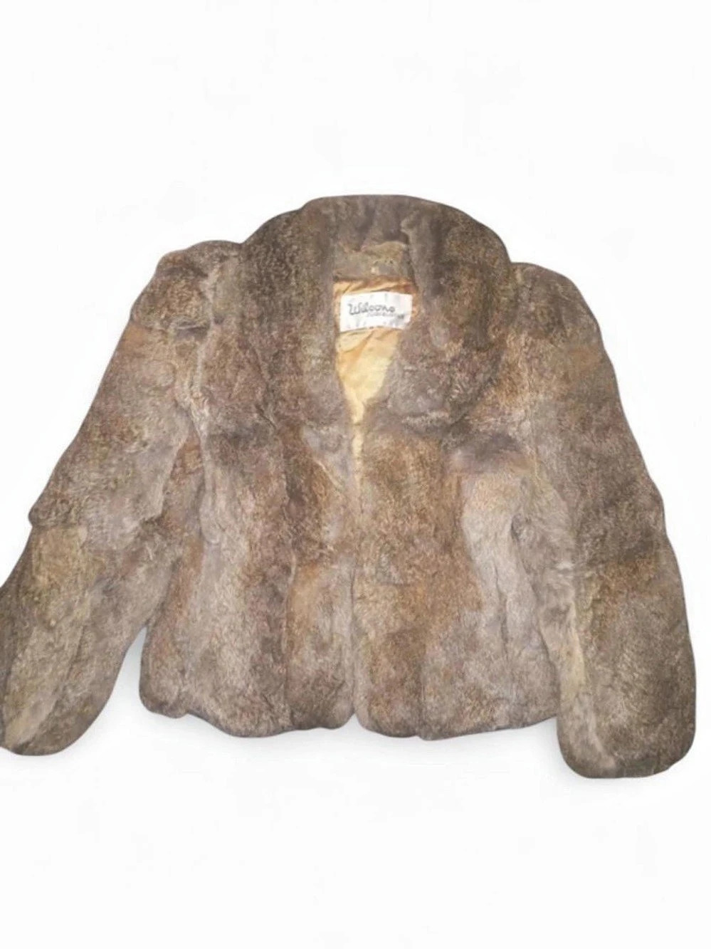 Wilson's Rabbit Fur Jacket Brown Size Medium